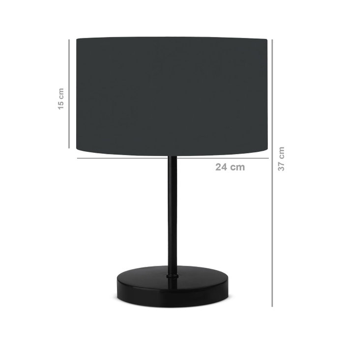Opviq Lámpara de mesa AYD-2847 2 Antracita